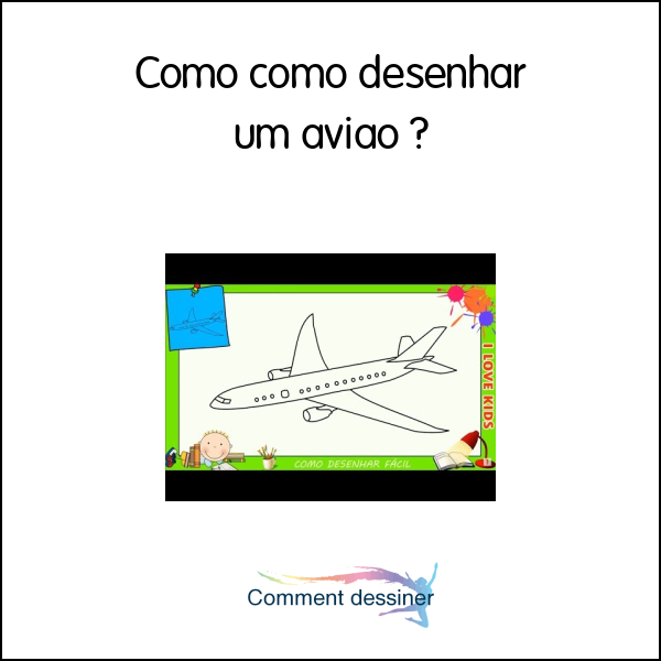 Como como desenhar um avião